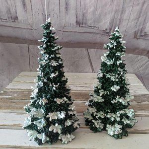 Lynn’s GLITTERED FROSTY PINE Forest Lionel Train V